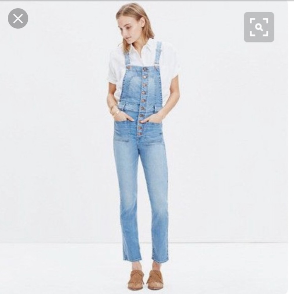 Madewell button up overalls - Picture 2 of 6